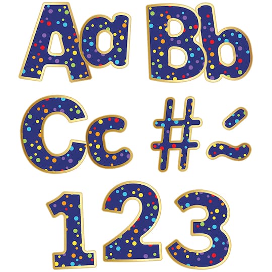 Carson Dellosa Education&#xAE; Sparkle &#x26; Shine Rainbow Confetti EZ Letter Set, 219ct.